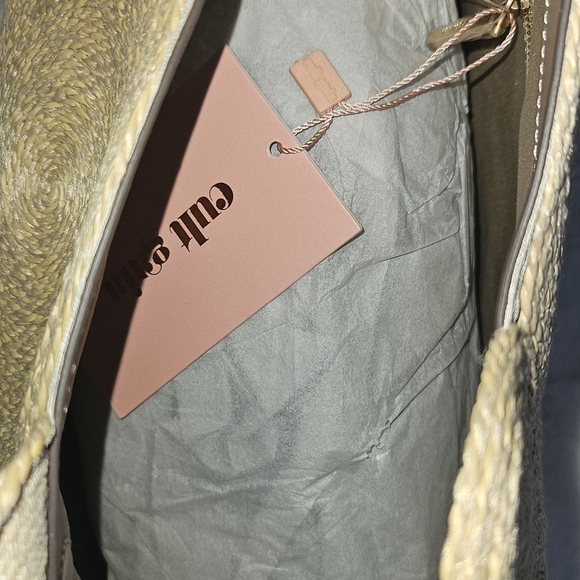 Cult Gaia Tan Woven Clutch - Picture 7 of 9